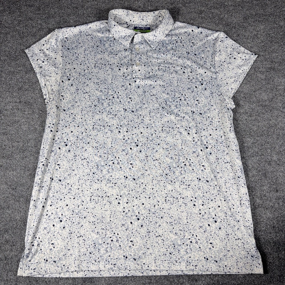 Ben Hogan Performance Polo Shirt Women's  Large White Blue Golf